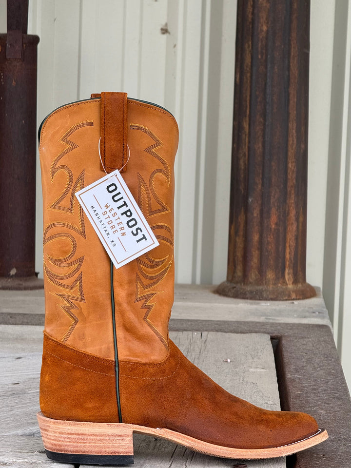 Olathe Boot Co. | Wheatbuck Waxy Kudu Roughout Boot