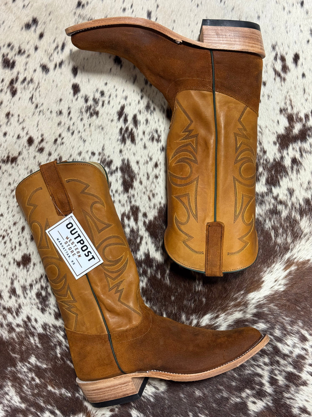Olathe Boot Co. | Wheatbuck Waxy Kudu Roughout Boot