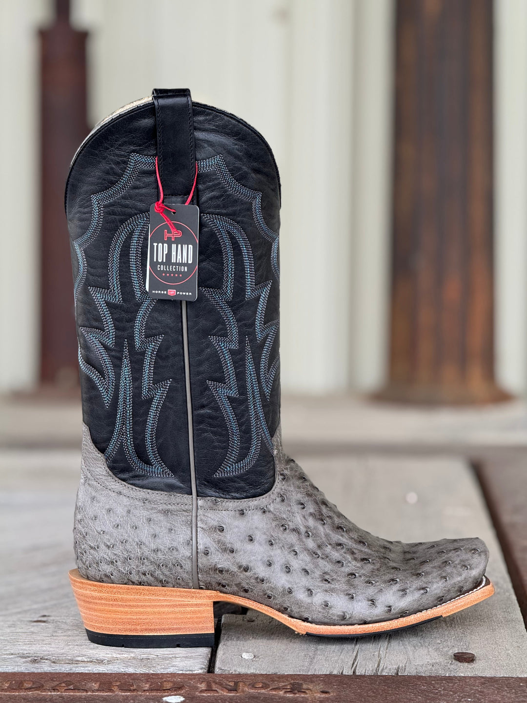 Horse Power Top Hand | Serpentine Bruciato TK Toe Ostrich Boot | Side View