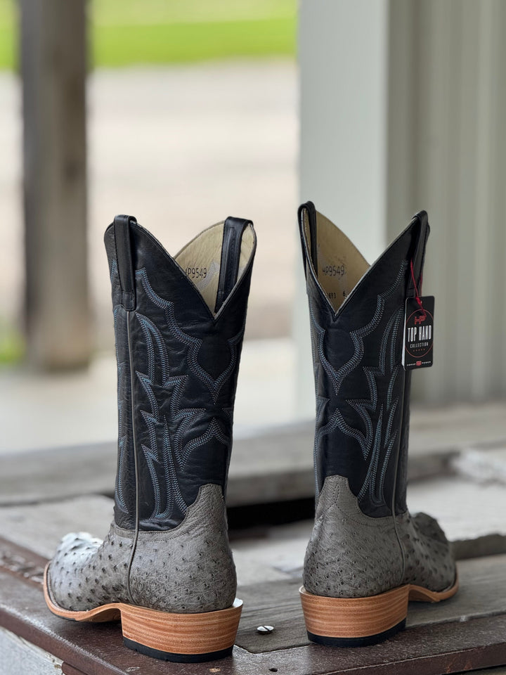 Horse Power Top Hand | Serpentine Bruciato TK Toe Ostrich Boot | Back View