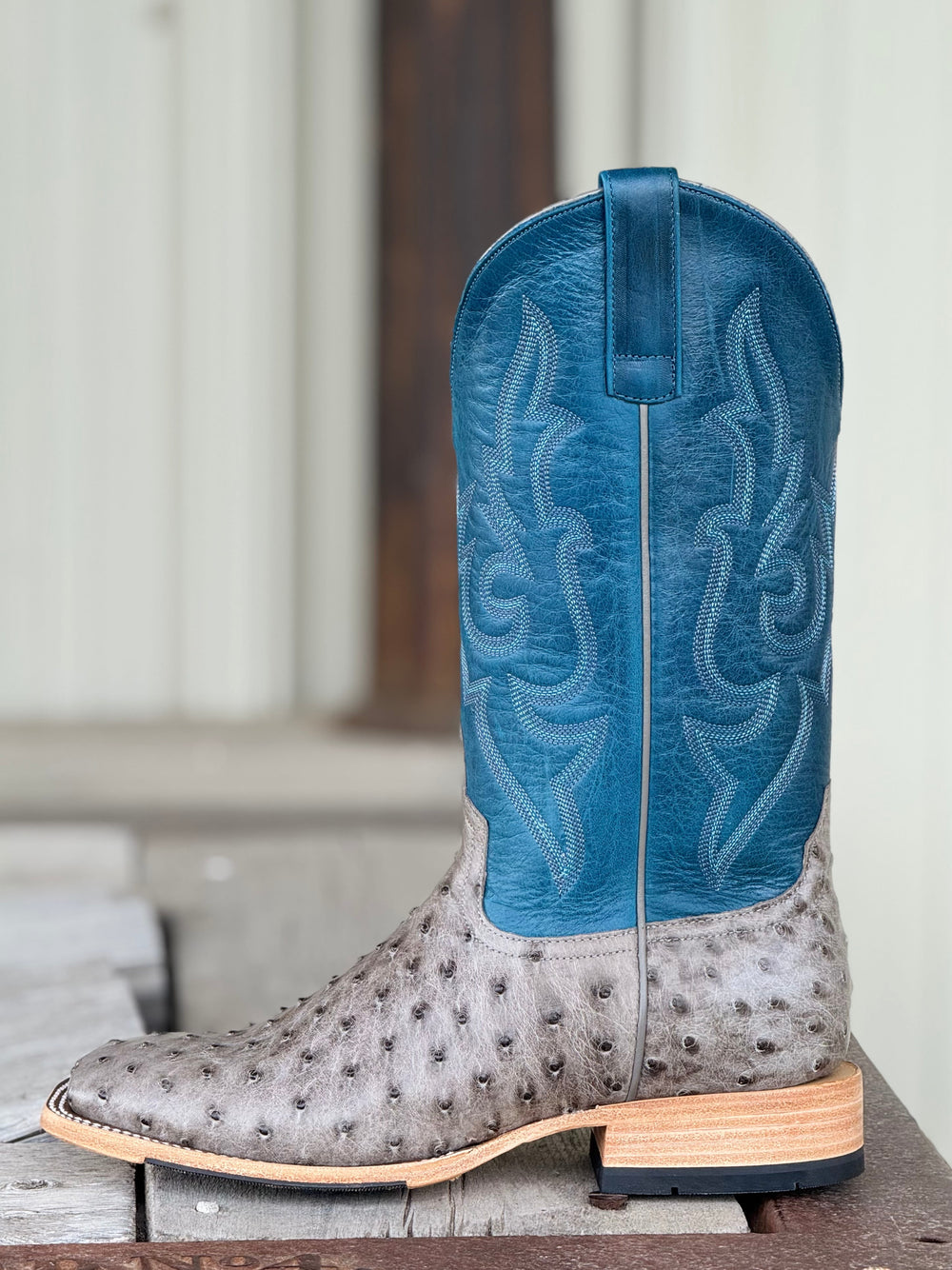 Horse Power Top Hand  | Serpentine Bruciato FQ Ostrich Boot | Side View