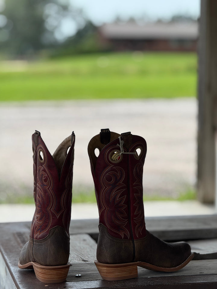 HYER Boot Co. | Riley Tobacco Shrunken Shoulder Boot | Back View