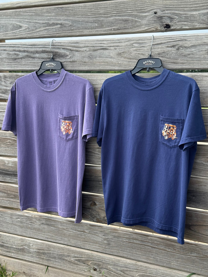 Outpost Dog at the Turn Pocket T-Shirt 