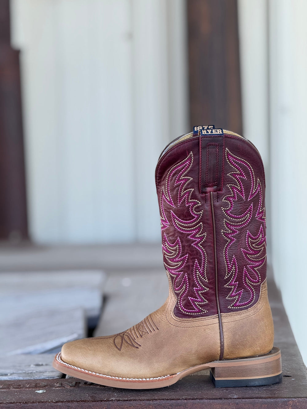 HYER Boot Co. | Topeka Calico Tan Boot | Side View