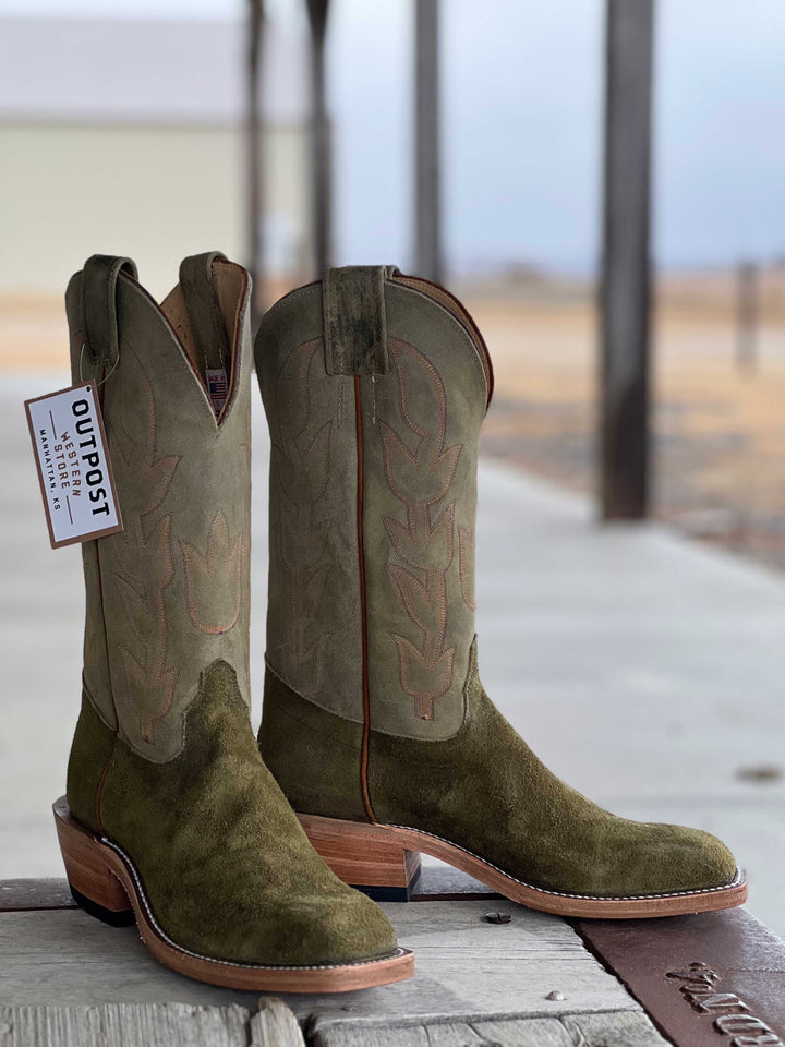Olathe Boot Co.  | Sage Kudu Roughout Boot | Front