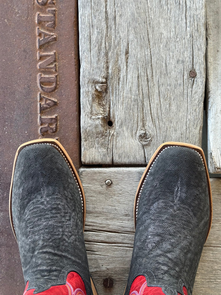 Horse Power Top Hand | Grey Safari Elephant TK Toe Boot | Toe View