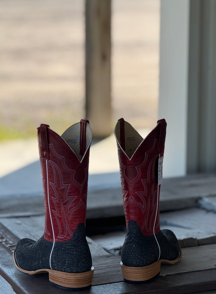 Horse Power Top Hand | Grey Safari Elephant TK Toe Boot | Back View