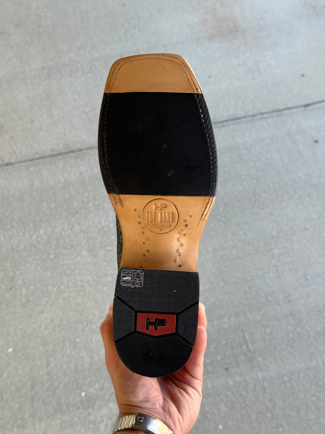Horse Power Top Hand | Grey Safari Elephant Boot | Hybrid Sole
