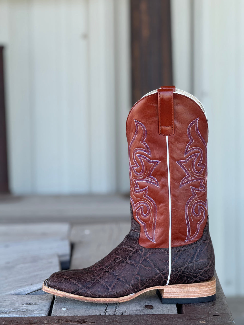 Horse Power Top Hand | Nicotine Vintage Elephant Boot | Side View