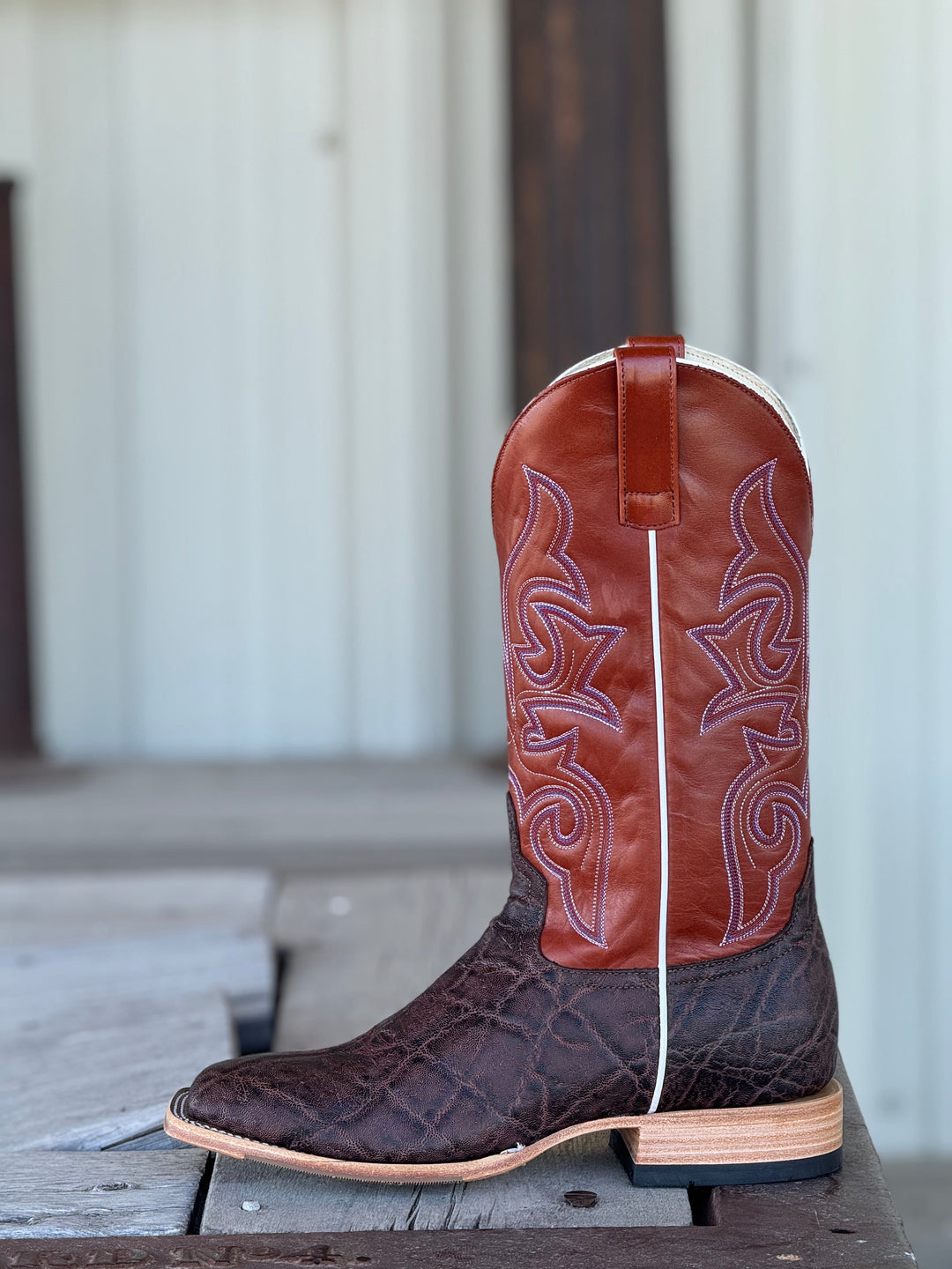 Horse Power Top Hand | Nicotine Vintage Elephant Boot | Side View