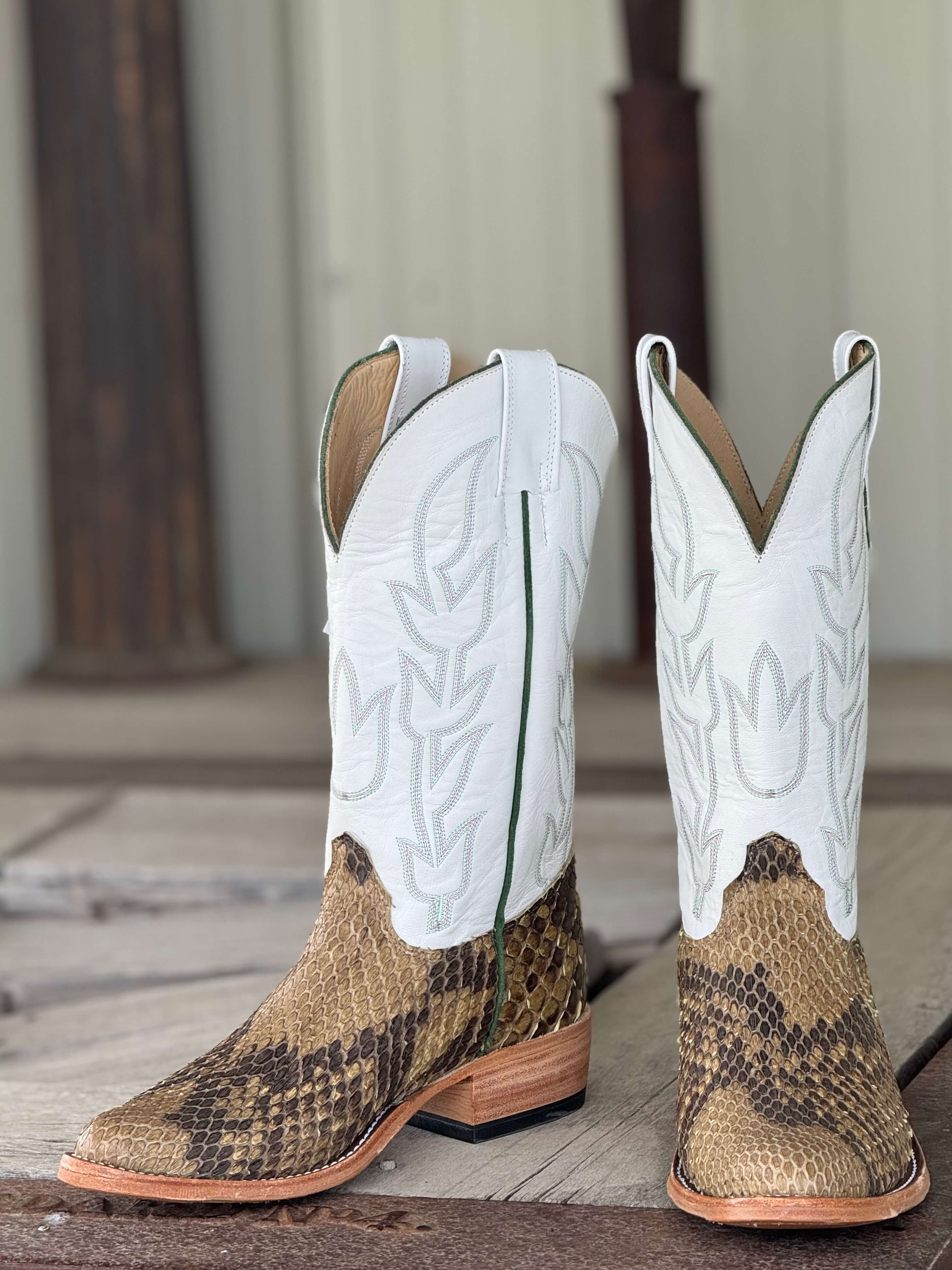 Olathe Boot Co. | Giant Natural Python Boot – Outpost Western Store