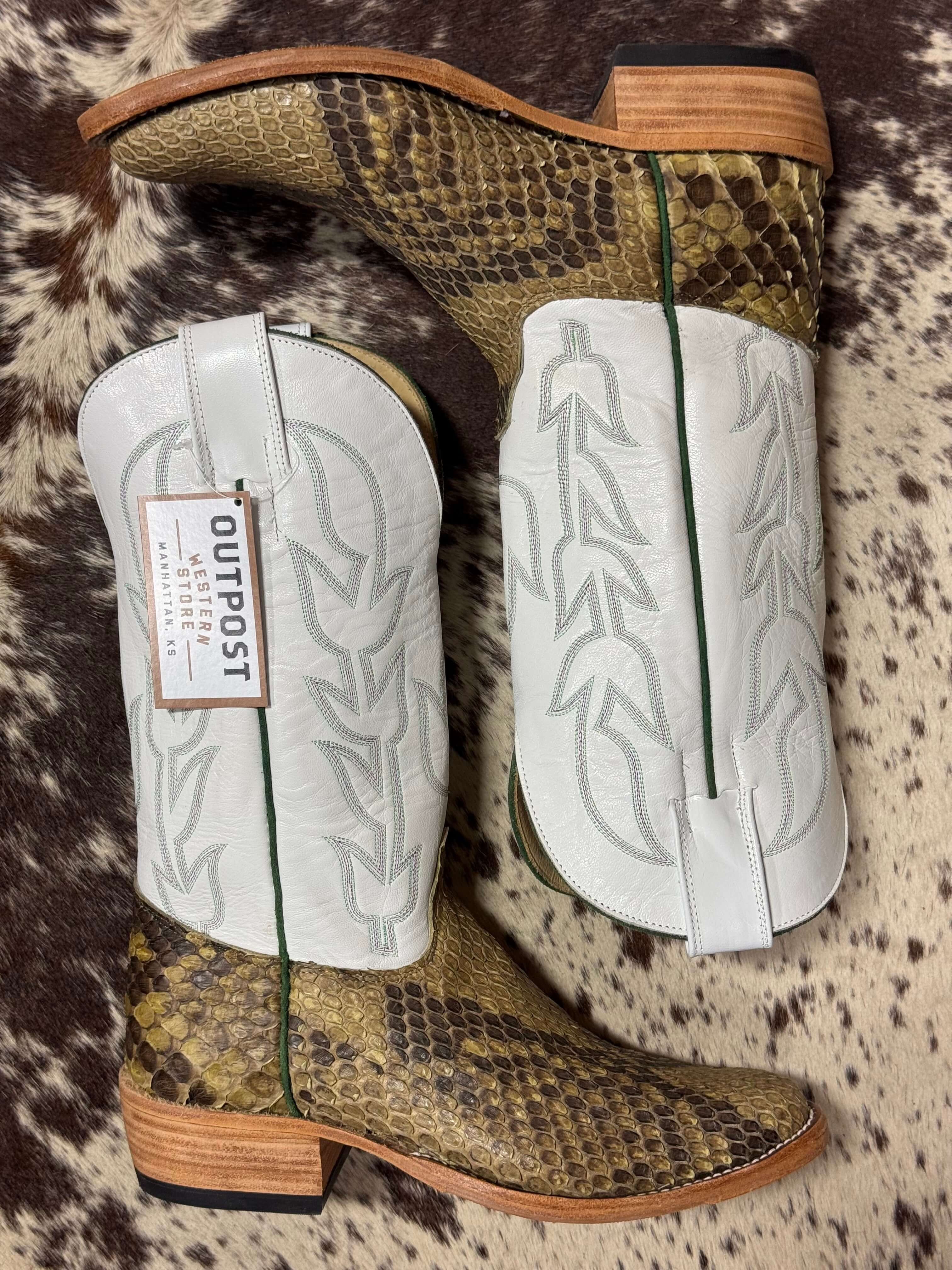 Olathe Boot Co. | Giant Natural Python Boot – Outpost Western Store