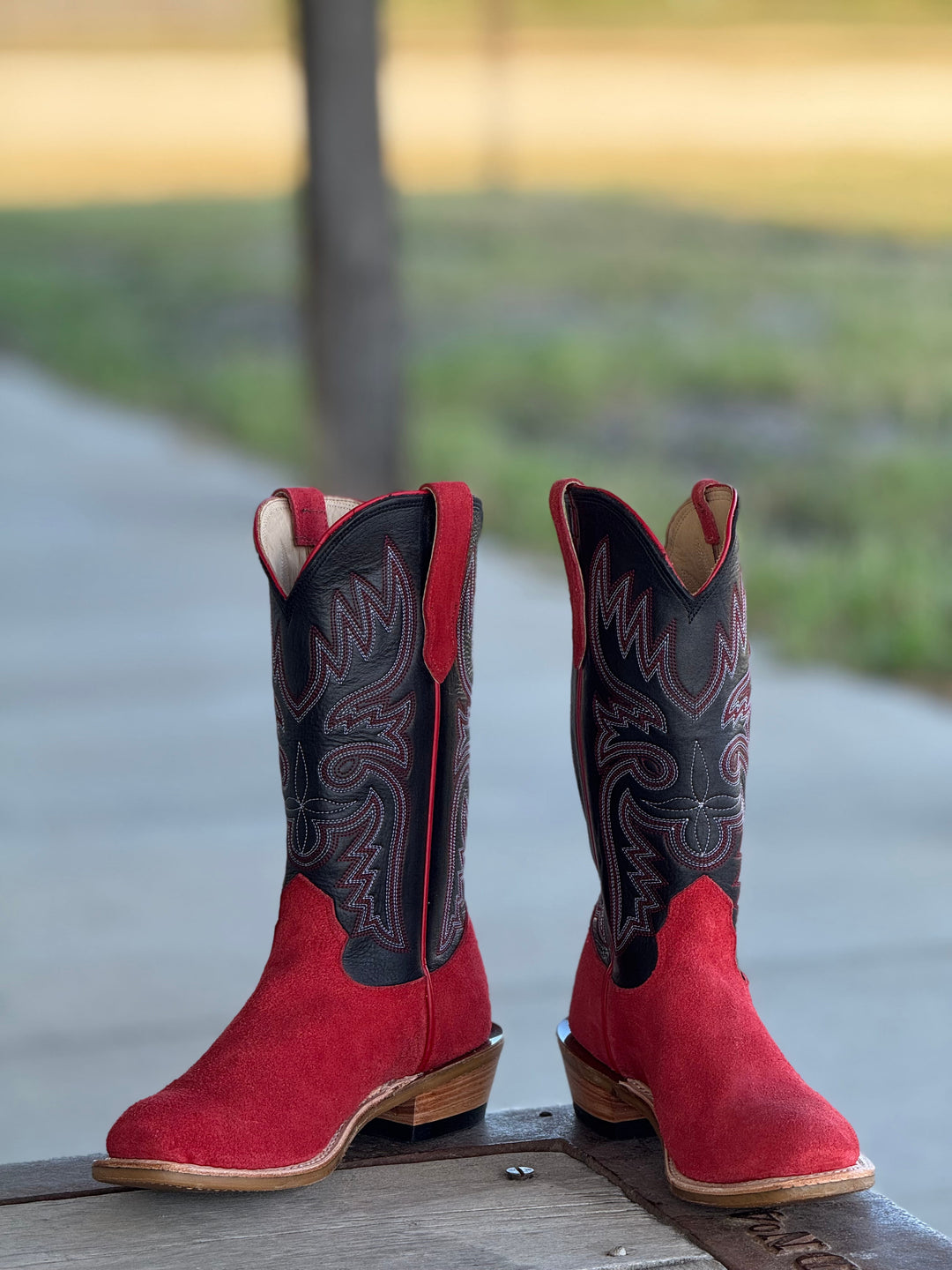 Fenoglio Boot Co. | Red Arizona Roughout Boot