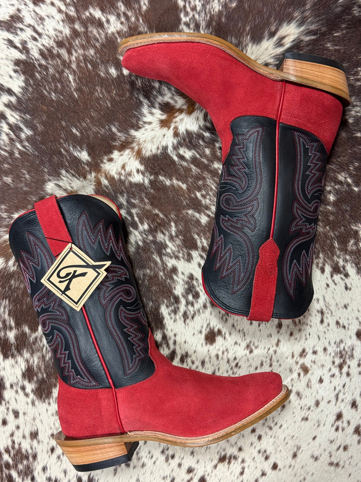 Fenoglio Boot Co. | Red Arizona Roughout Boot