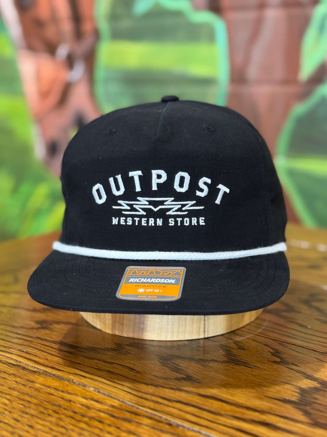 Outpost Sunrise Richardson Rope Cap | Black/White Rope