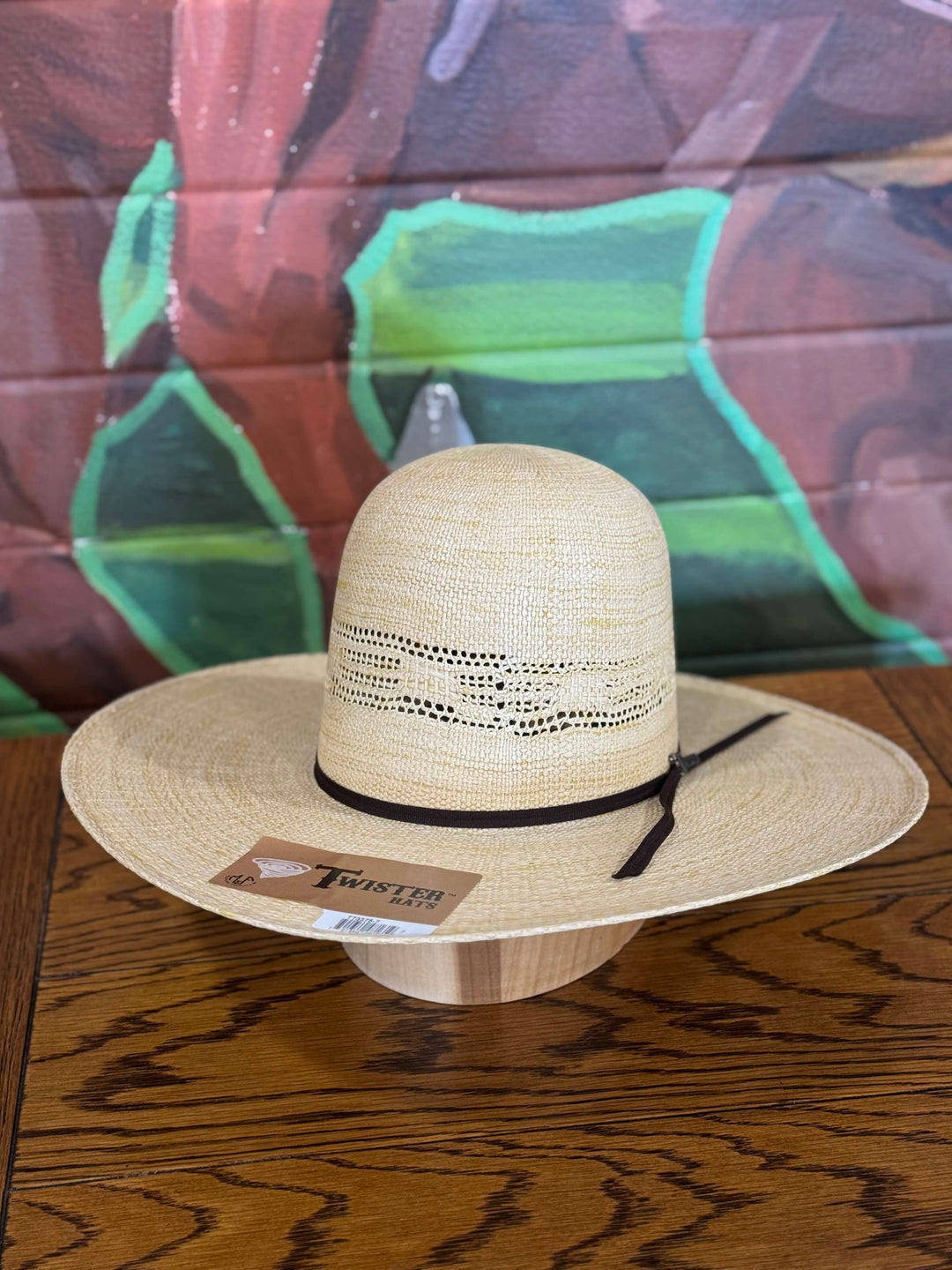 Twister | Bangora Open Crown Antique Straw