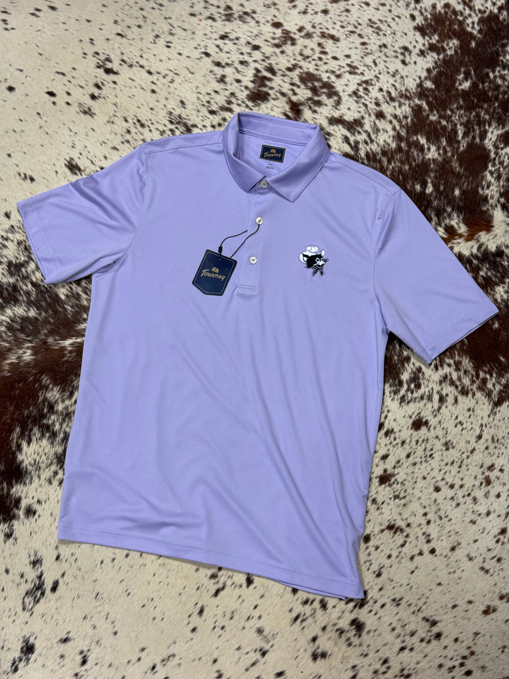 Cowpuncher Willie Gameday Polo Shirt | Lavender 