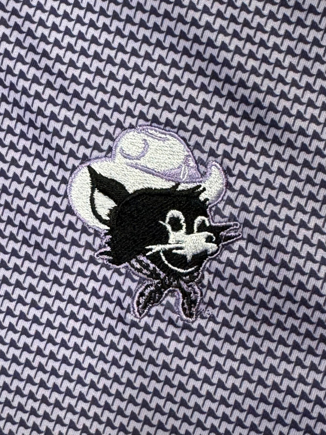 Cowpuncher Willie Flagstick Gameday Polo Shirt | Embroidery patch 