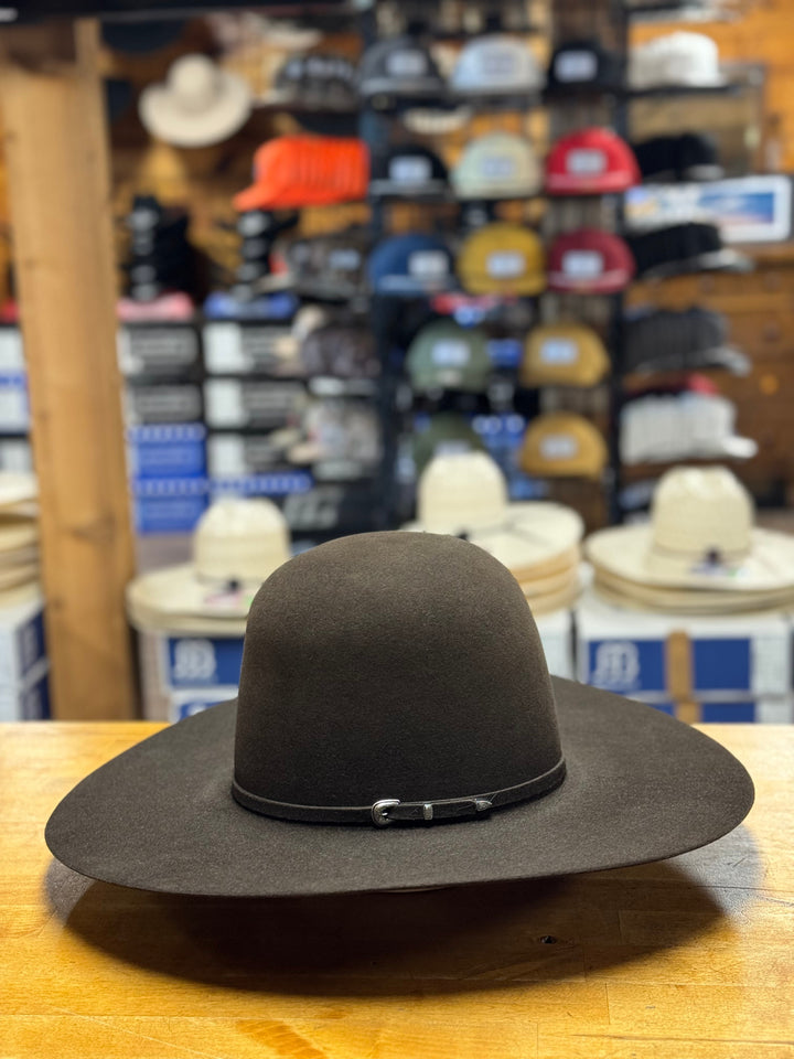 Rodeo King | 7X Chocolate Felt Cowboy Hat | Side View