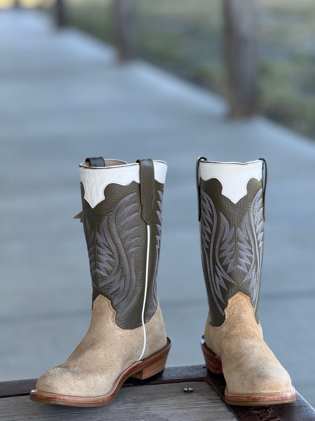 Fenoglio Boot Co. | Tan Victoria Roughout Boot