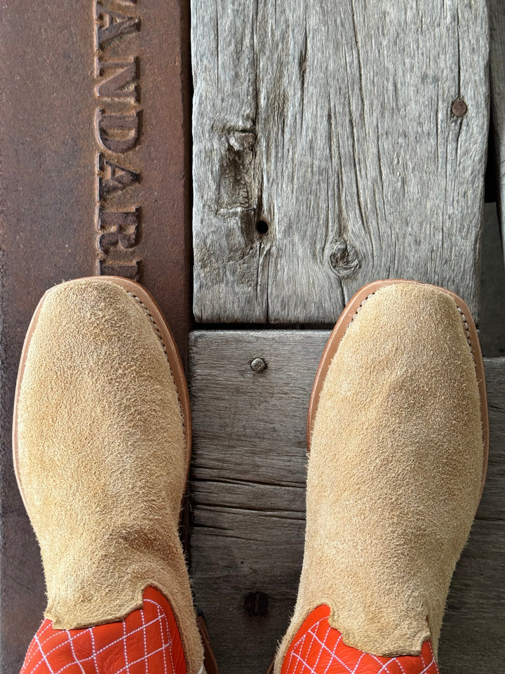 Fenoglio Boot Co. | Rowdy Roughout Boot | Toe View