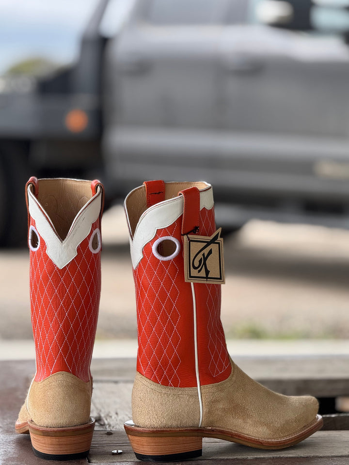 Fenoglio Boot Co. | Rowdy Roughout Boot | Back View