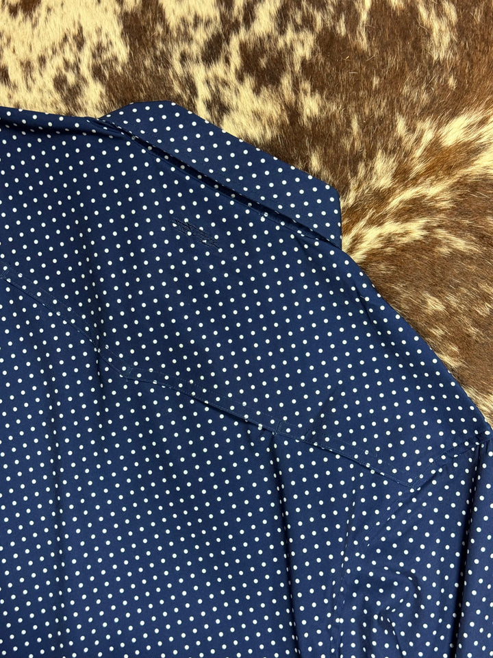 Outpost Performance Punchy Polka Dot Pearl Snap LS Shirt