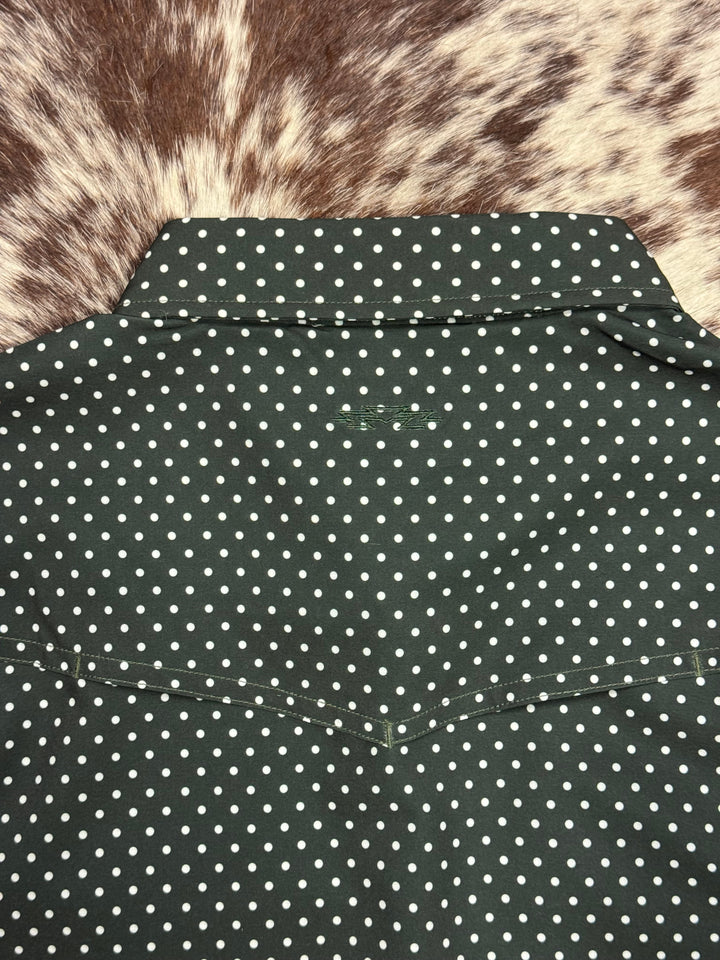 Outpost Performance Punchy Polka Dot Pearl Snap LS Shirt