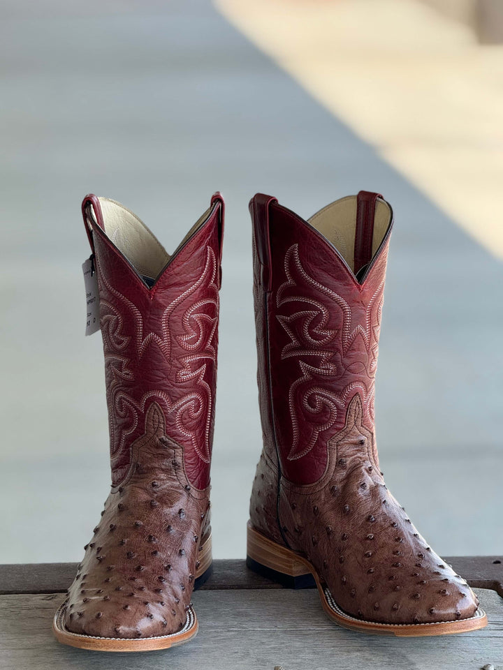 Horse Power Top Hand  | Kango Tobacco FQ Ostrich 11" Boot