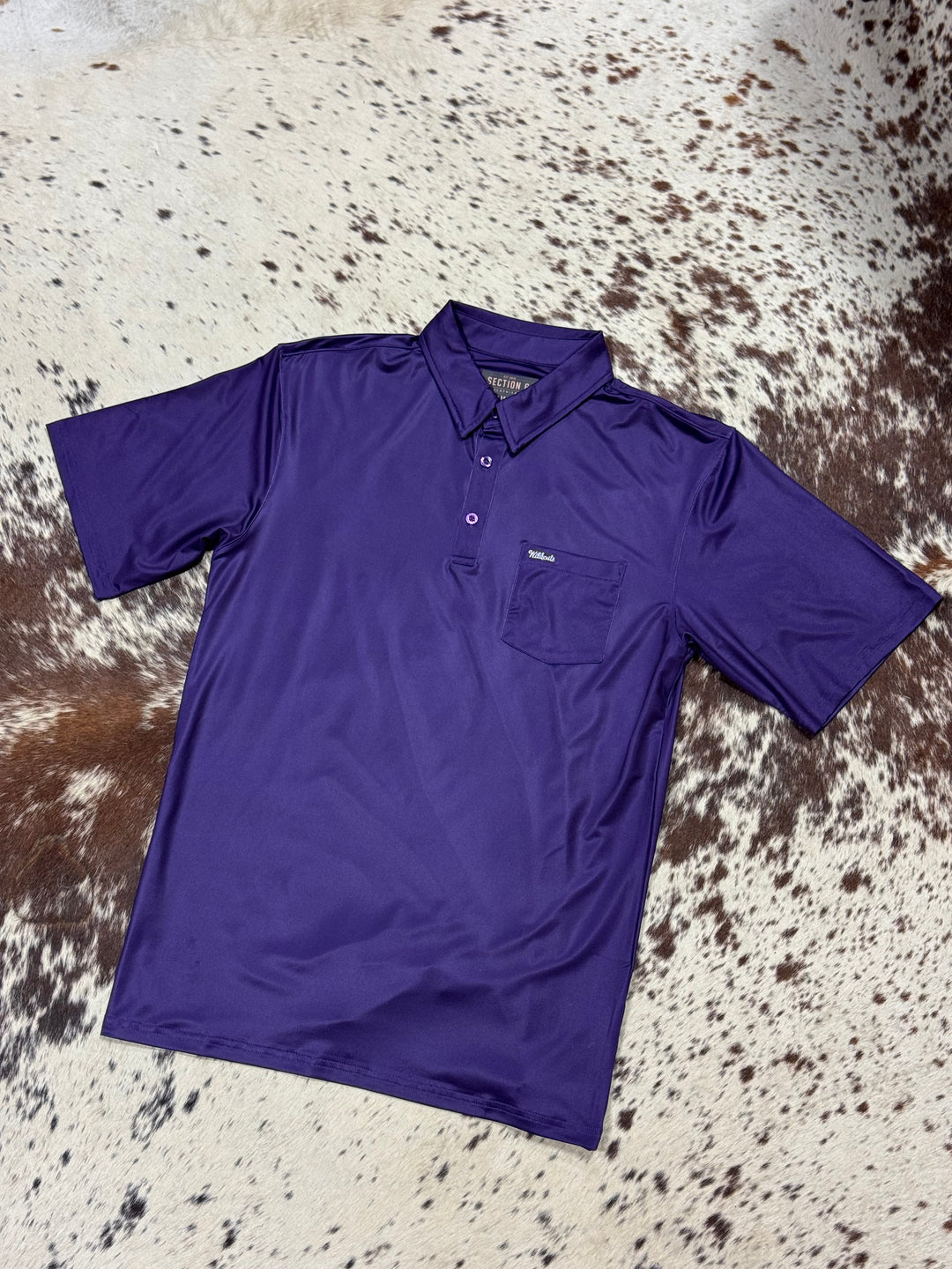 Wildcats Performance Pocket Polo Shirt | Purple