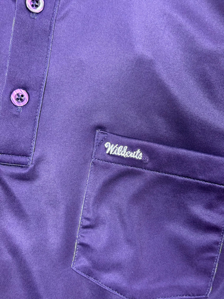 Wildcats Performance Pocket Polo Shirt | Purple | Pocket