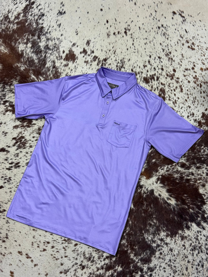 Wildcats Performance Pocket Polo Shirt | Lavender