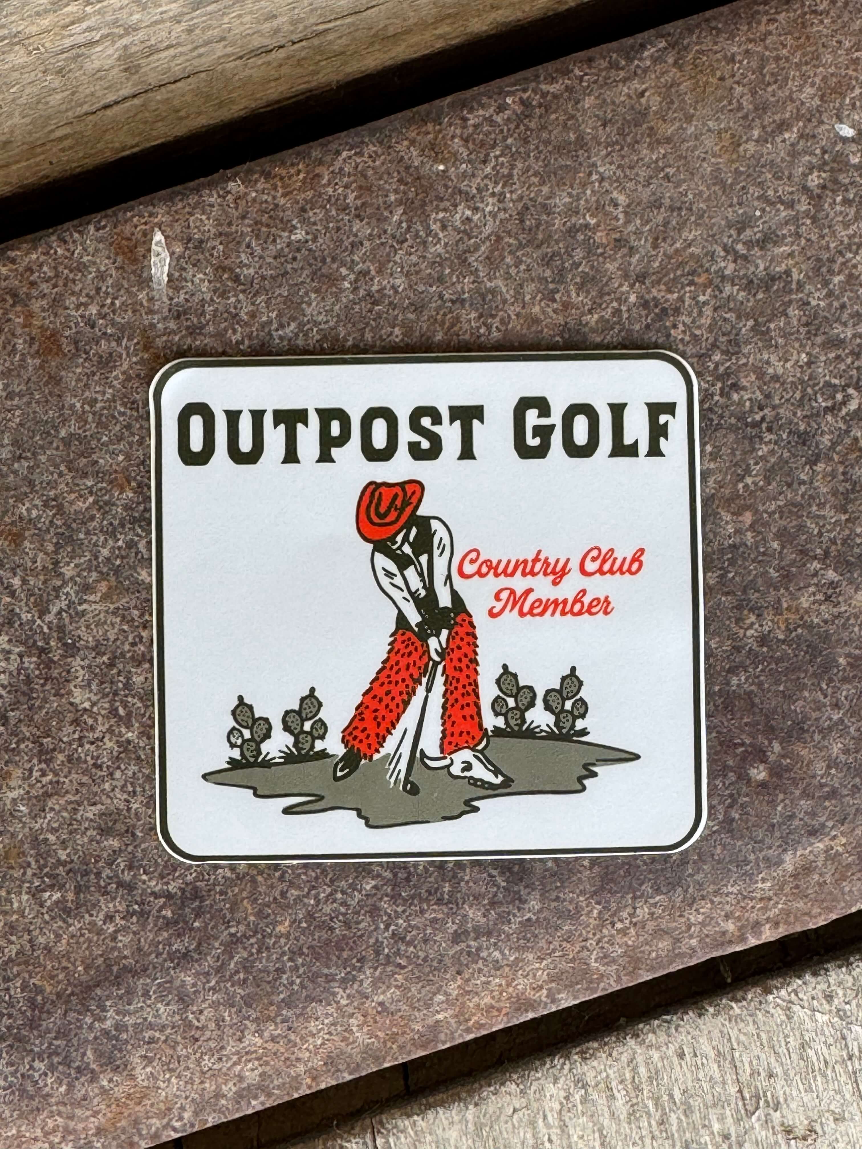 Outpost | Outpost Golf Sticker – Outpost Western Store