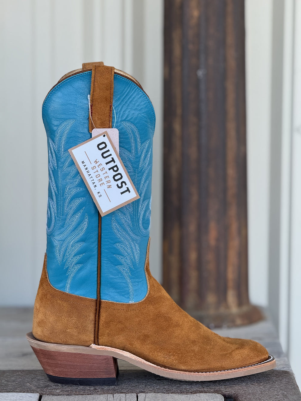 Anderson Bean | Rust Crazyhorse SQ Toe Boot | Side View