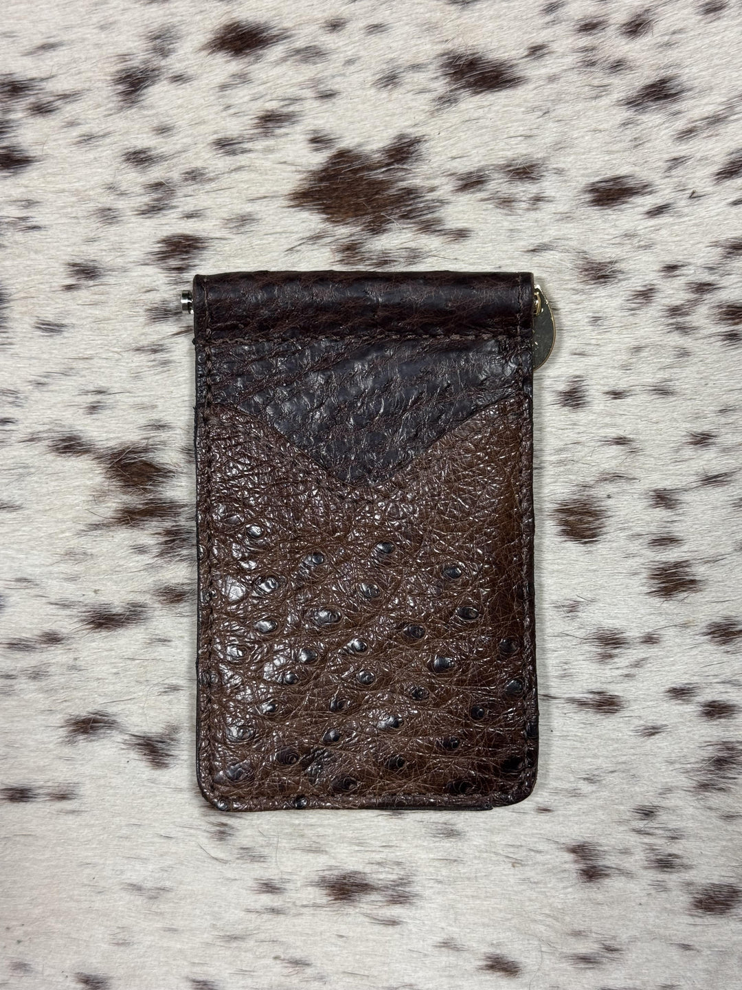 Fenoglio | Nicotine Ostrich Money Clip Wallet