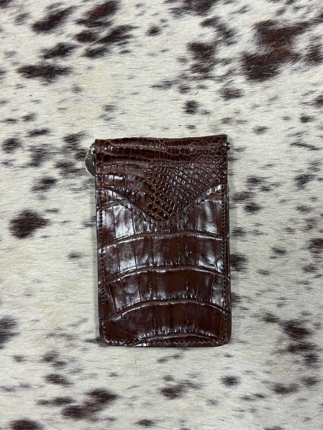 Fenoglio | Brown Caiman Money Clip Wallet