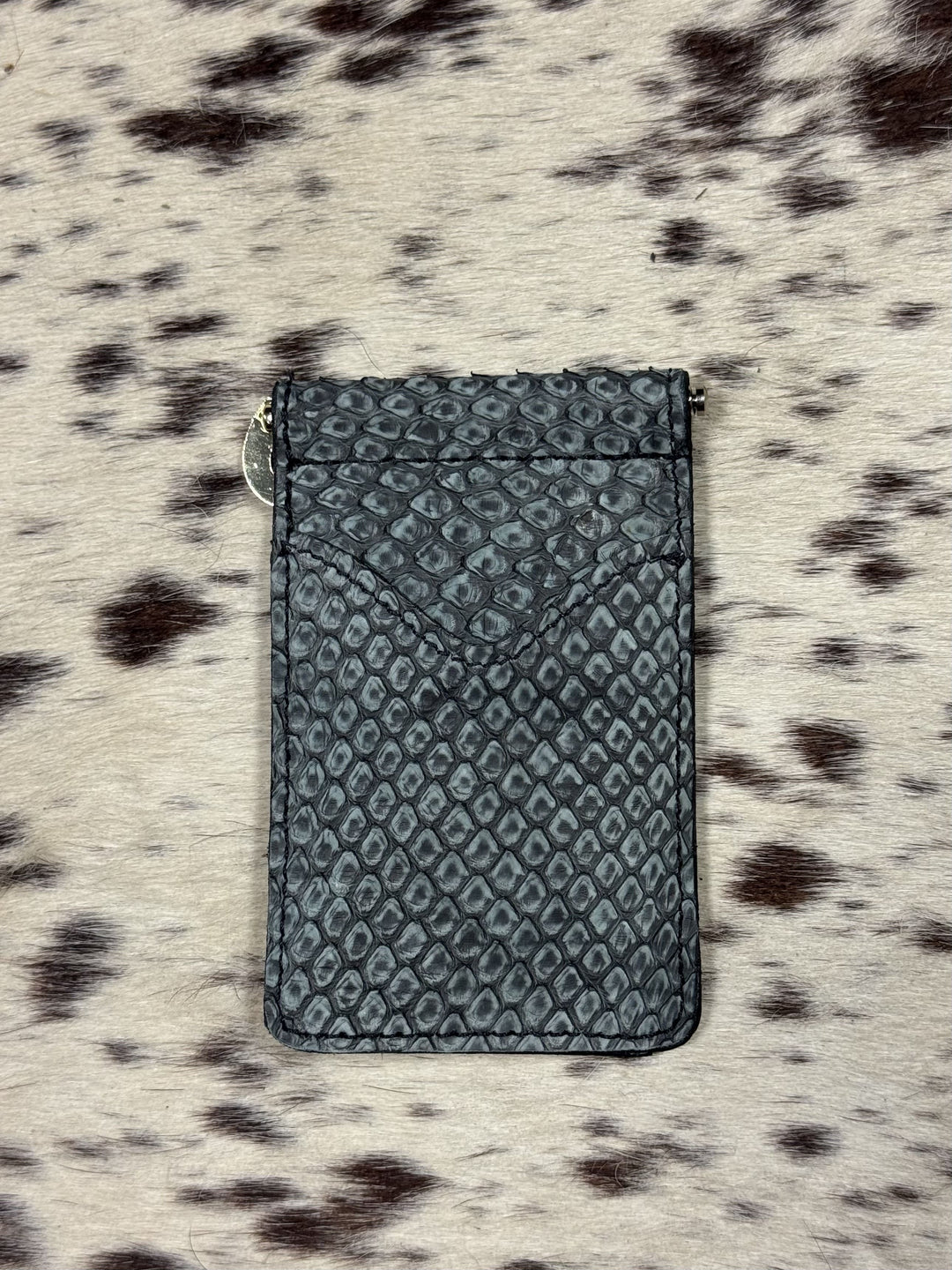 Fenoglio | Charcoal Snake Money Clip Wallet