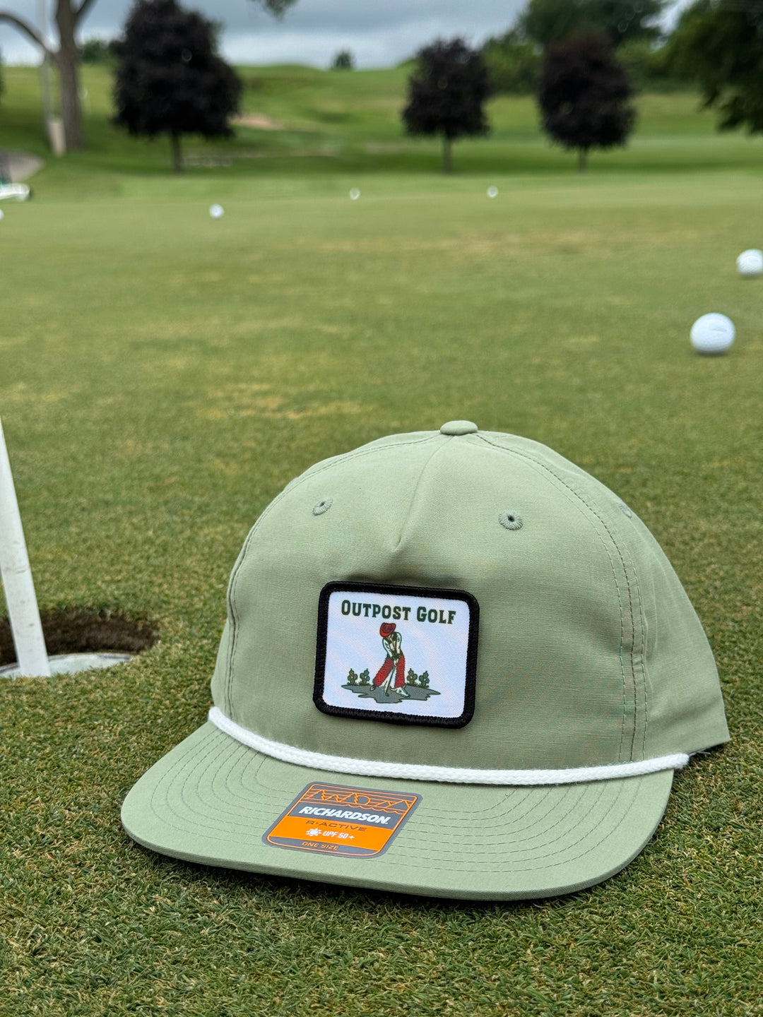Outpost Golf Richardson 256 Rope Cap | Sage