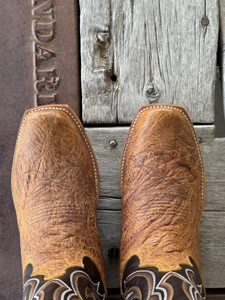 HYER Boot Co. | Riley Tan Oiled Shrunken Shoulder Boot | Toe View