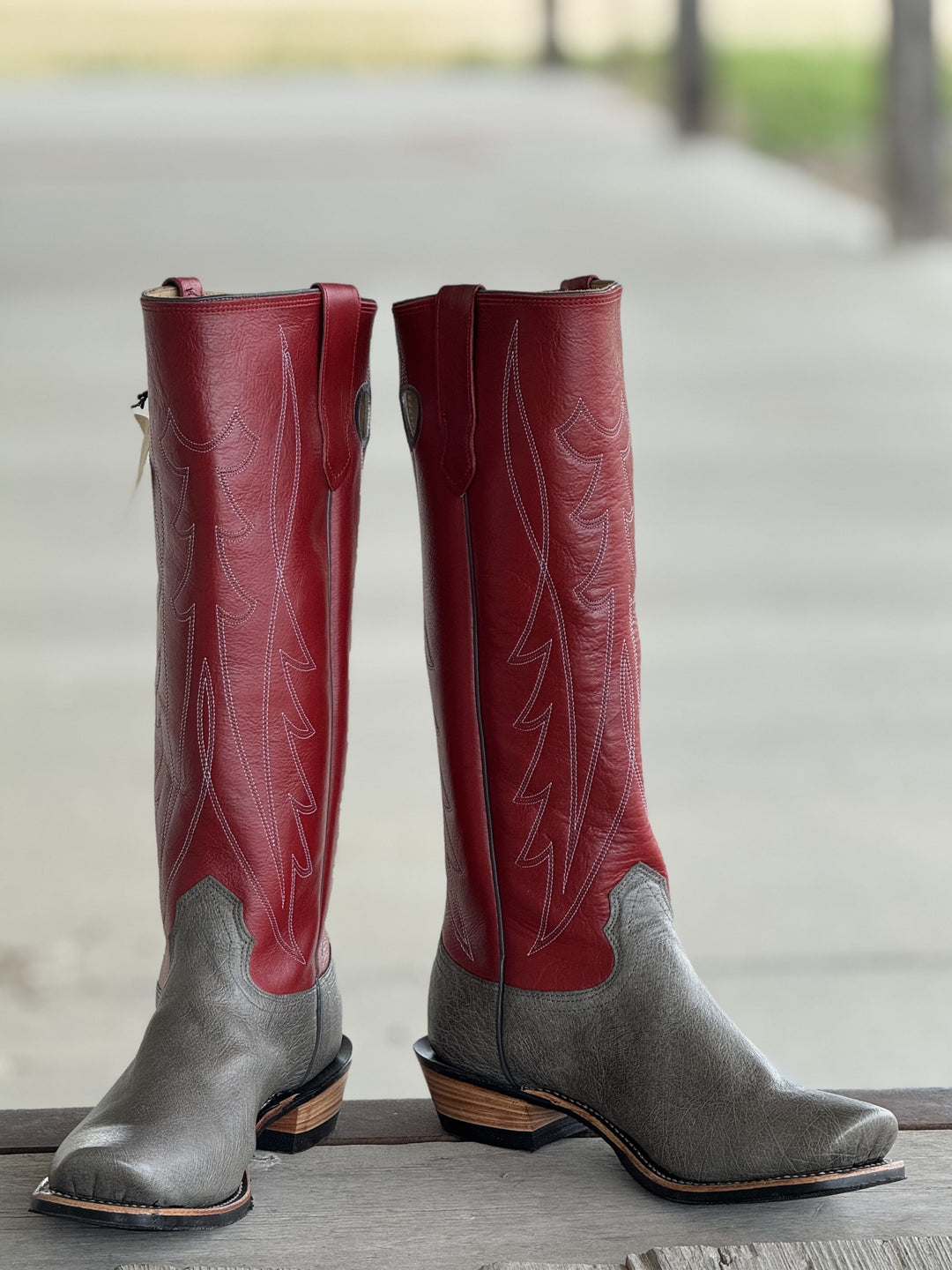 Fenoglio Boot Co. | Serpentine Smooth Ostrich Tall Top Boot