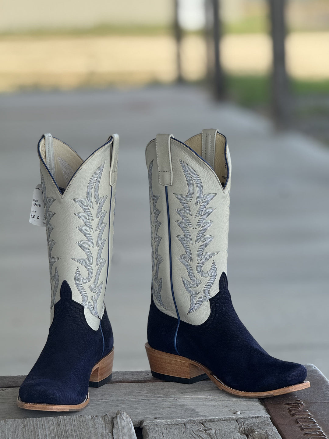 Horse Power Top Hand  | Navy Carpincho Boot