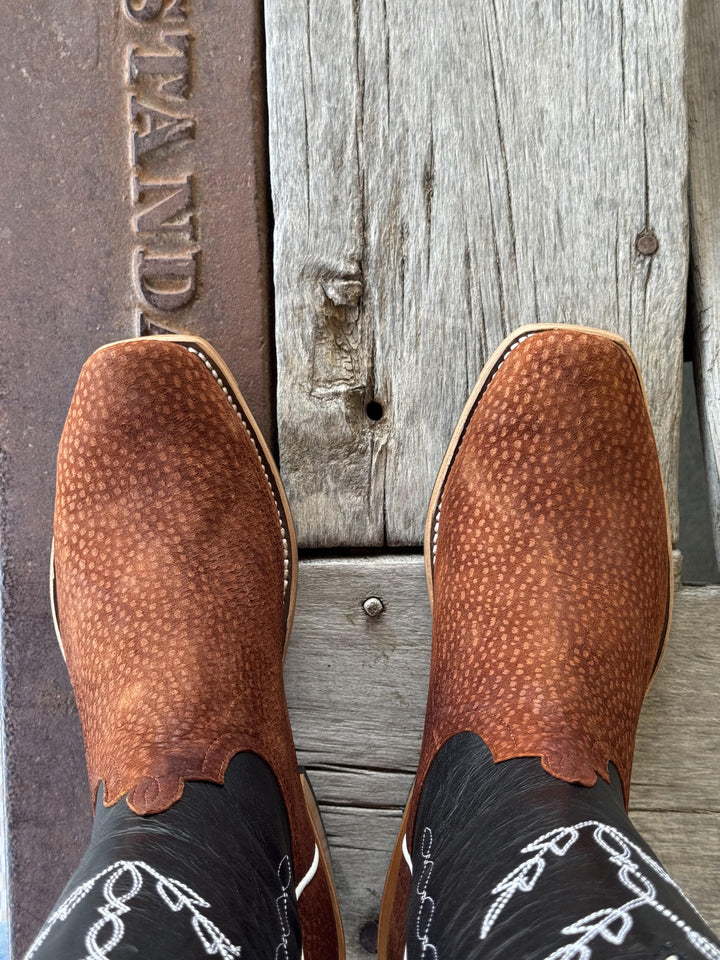 Horse Power Top Hand  | Peanut Carpincho Boot | Toe View