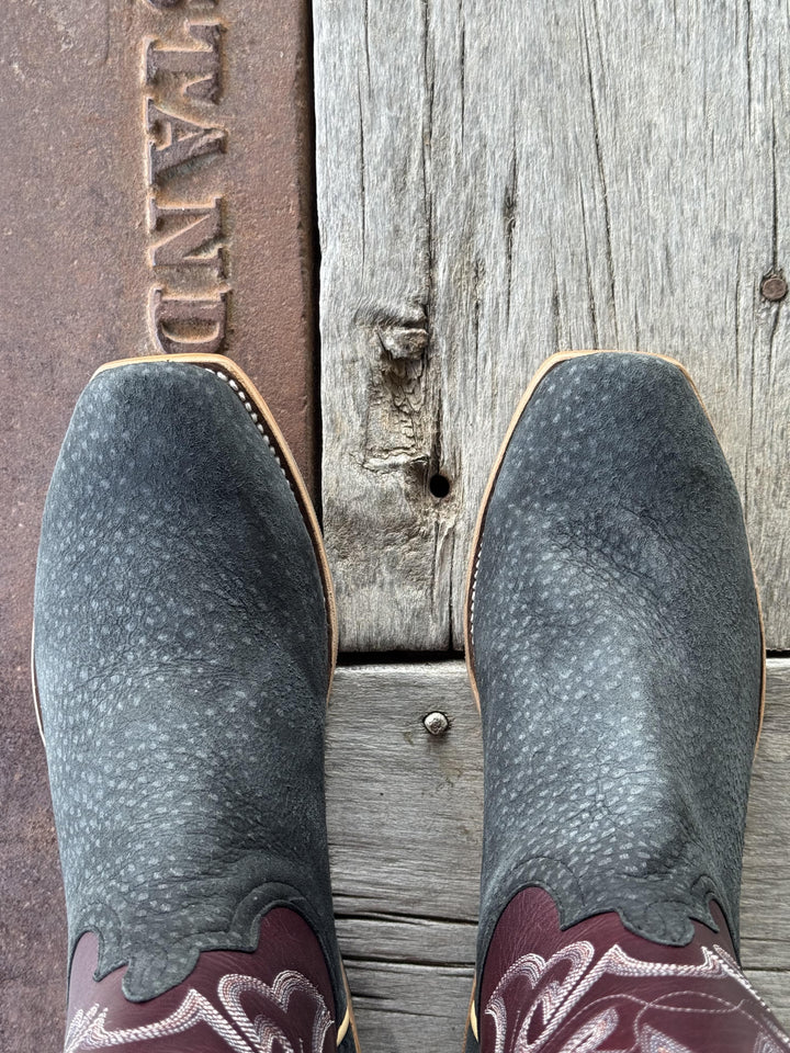 Horse Power Top Hand  | Grey Carpincho Boot | Toe View