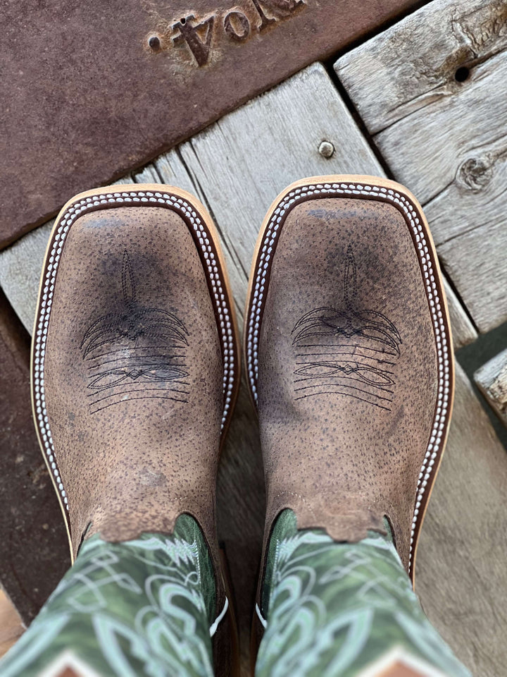 Anderson Bean | Charcoal Boar Boot Toe View