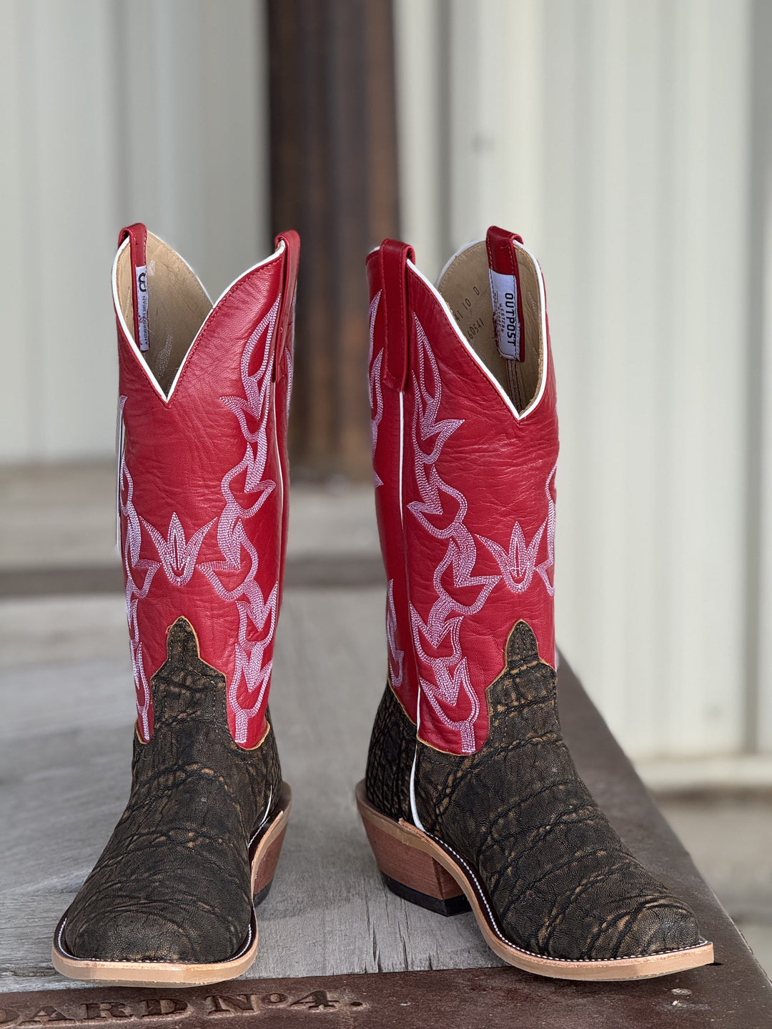 Anderson Bean | Antique Saddle Safari Elephant Cutter Toe Boot