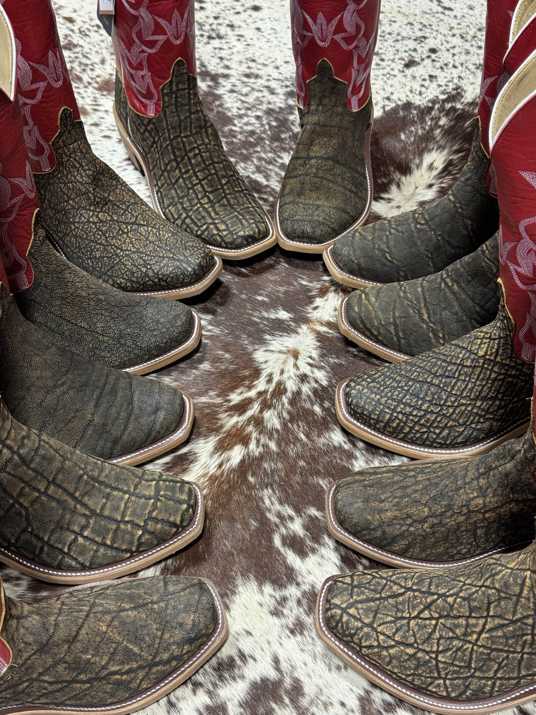 Anderson Bean | Antique Saddle Safari Elephant Cutter Toe Boot