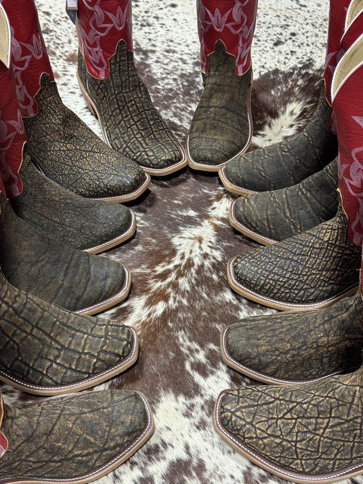 Anderson Bean | Antique Saddle Safari Elephant Cutter Toe Boot