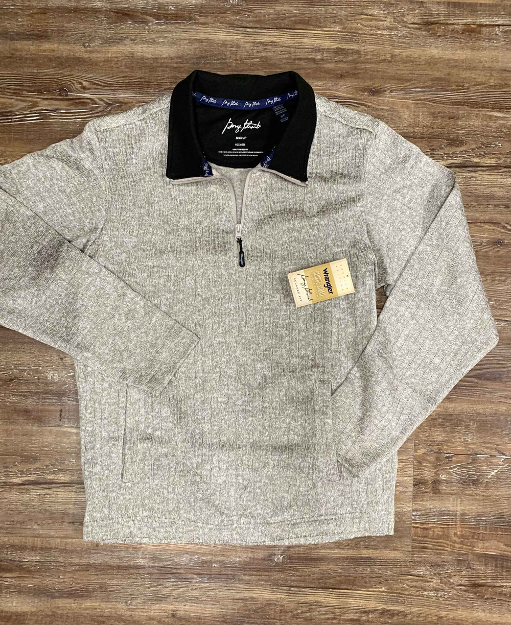George Strait heather 1/4 zip pullover