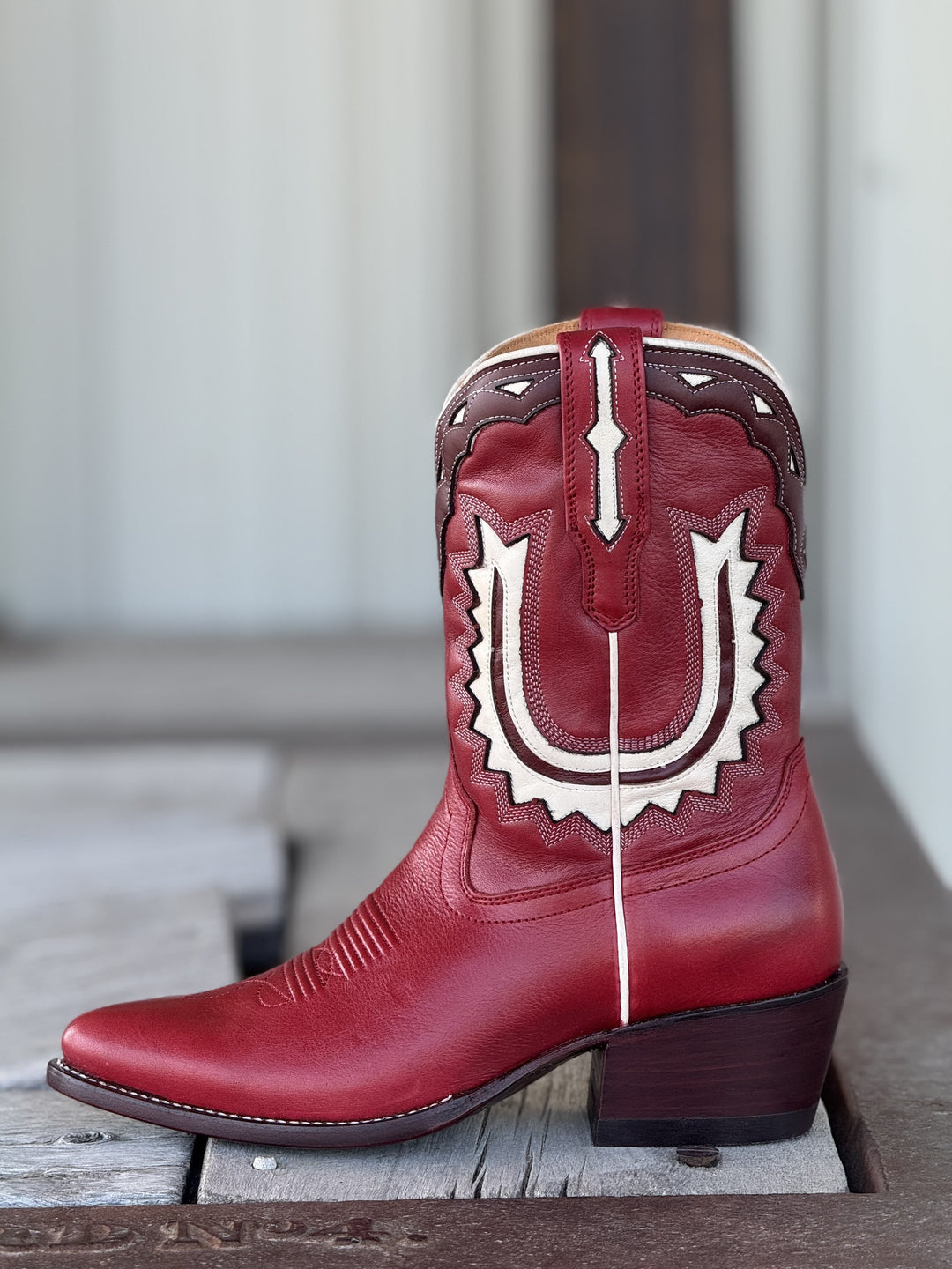 Tecovas | The Jolene Boot Crimson | Side View