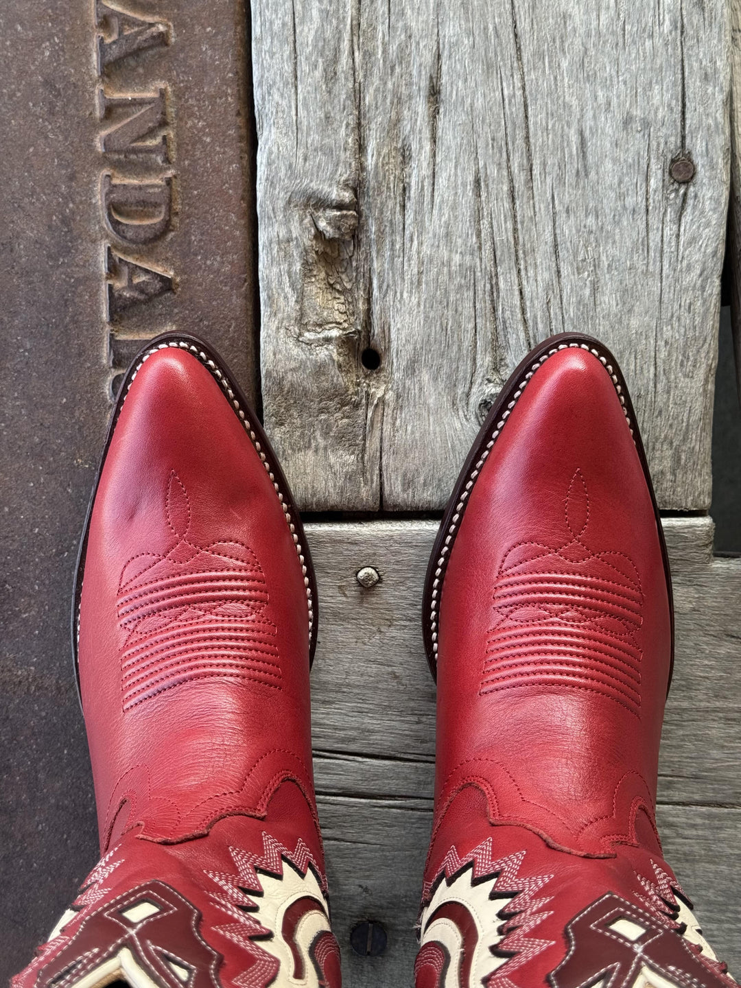 Tecovas | The Jolene Boot Crimson | Toe View